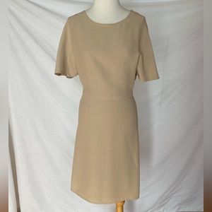 EUC Valentino Silk Knee-Length Beige Dress size IT40, US 4